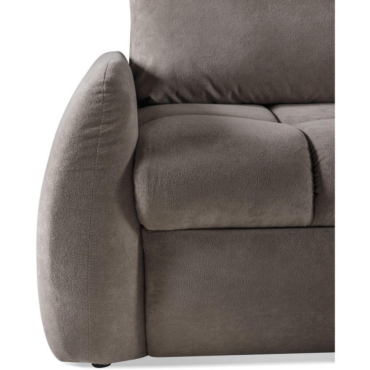 ECKSCHLAFSOFA Glavi mit Bettkasten, universelle Ottomane, Braun - Schwarz/Braun, Textil (252/172cm) - Beautysofa