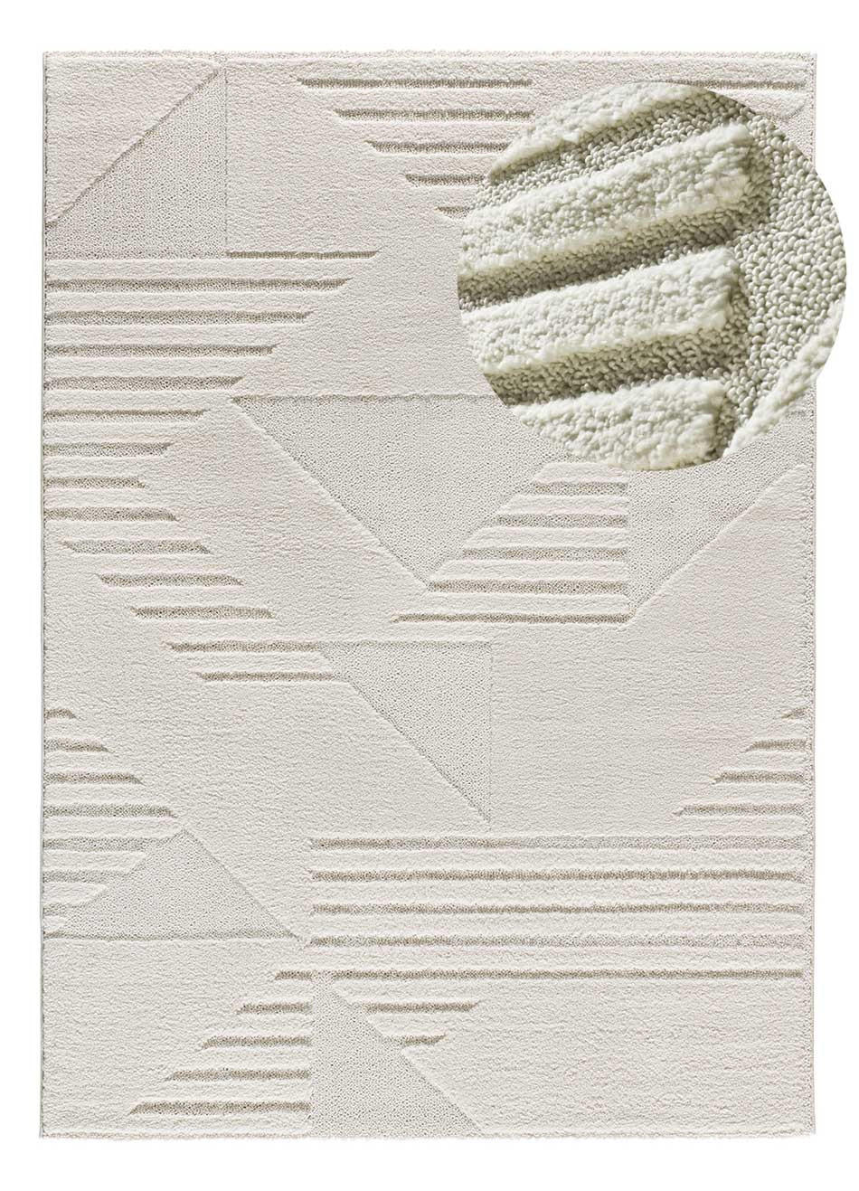 WEBTEPPICH Creme Numa 120/170 cm - Creme, Naturmaterialien/Textil (120/170cm) - Atticgo