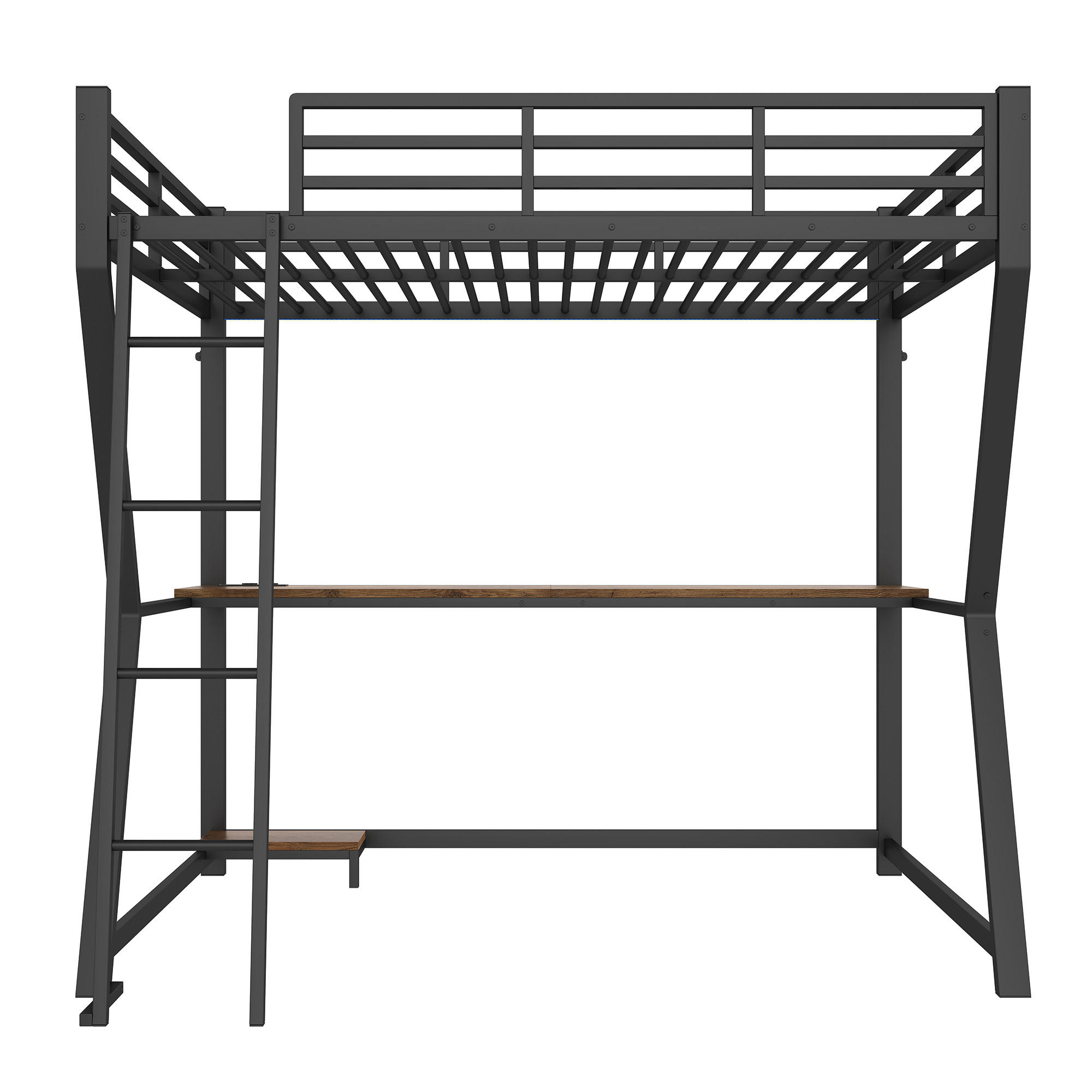HOCHBETT 140/200 cm Schwarz - Schwarz, Metall - Raumix
