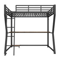 HOCHBETT 140/200 cm Schwarz - Schwarz, Metall - Raumix
