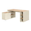 ECKSCHREIBTISCH mit Stauraum - MDF - Beige und Natur - ROMIARA - Beige, Holz (174/120/76cm) - Vente-Unique