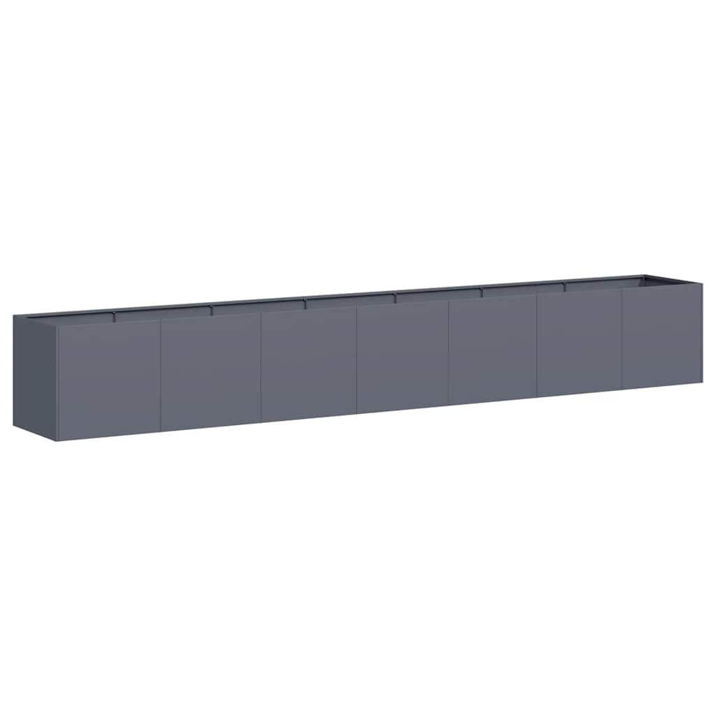 PFLANZKÜBEL Anthrazit 280/40/40 Cm Kaltgewalzter Stahl - Anthrazit, Metall (40/40/280cm) - vidaXL