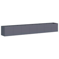 PFLANZKÜBEL Anthrazit 280/40/40 Cm Kaltgewalzter Stahl - Anthrazit, Metall (40/40/280cm) - vidaXL