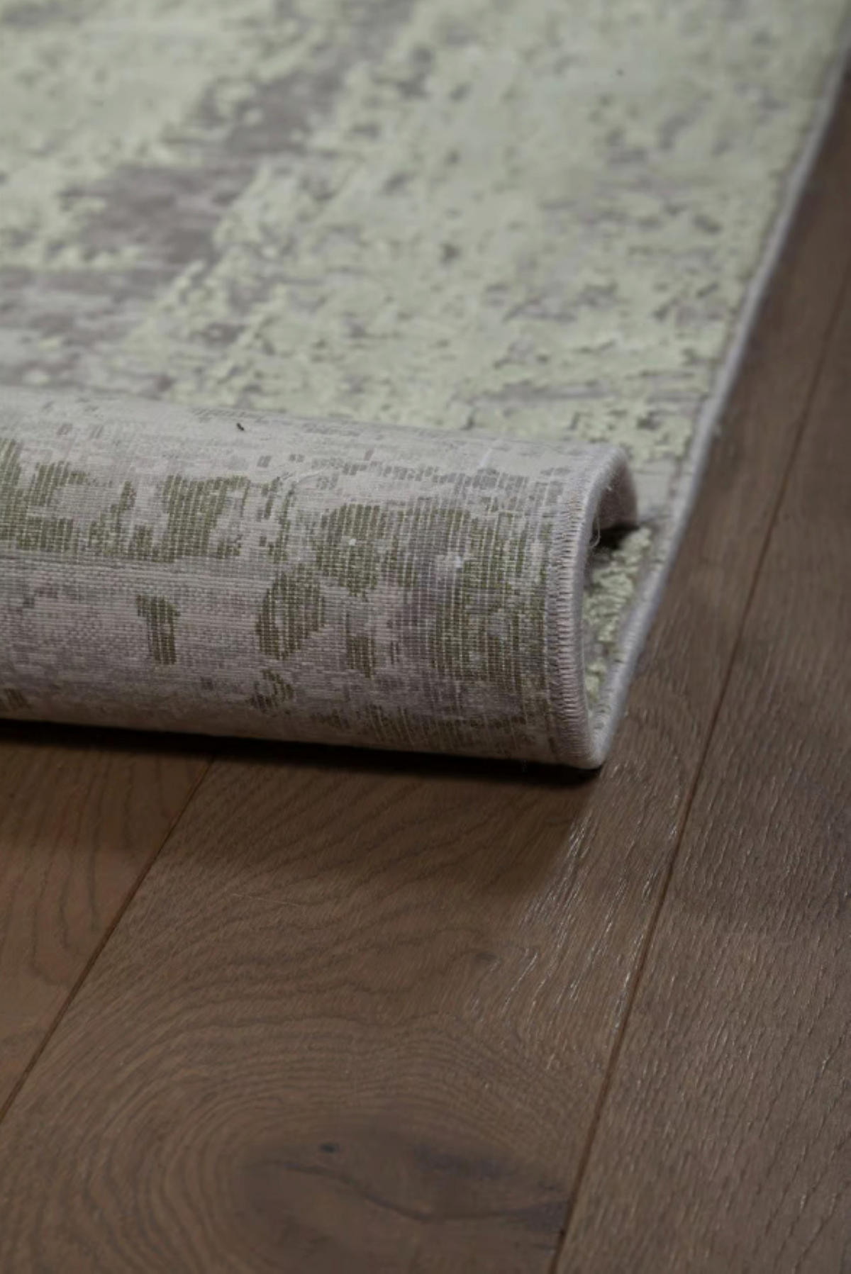 TEPPICH modern Wohn-/Schlafzimmer Viskose BRODERIE Grün 240x240 cm - Grün, Textil (240/240cm) - Novatrend