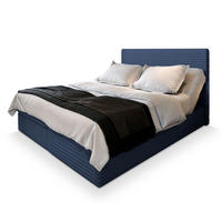 POSTEL BOXSPRING MILARA 160x200 cm, s matrací a úložným prostorem, modrá - modrá, kompozitní dřevo/textil (160/200cm) - MASSENO