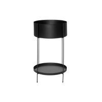 BLUMENSTÄNDER Metall Ø 37 cm - Schwarz, Metall (37/37/60cm)