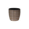 PFLANZGEFÄSS Braun 25/25/23 cm - Braun, Kunststoff (23cm) - Mobili Rebecca