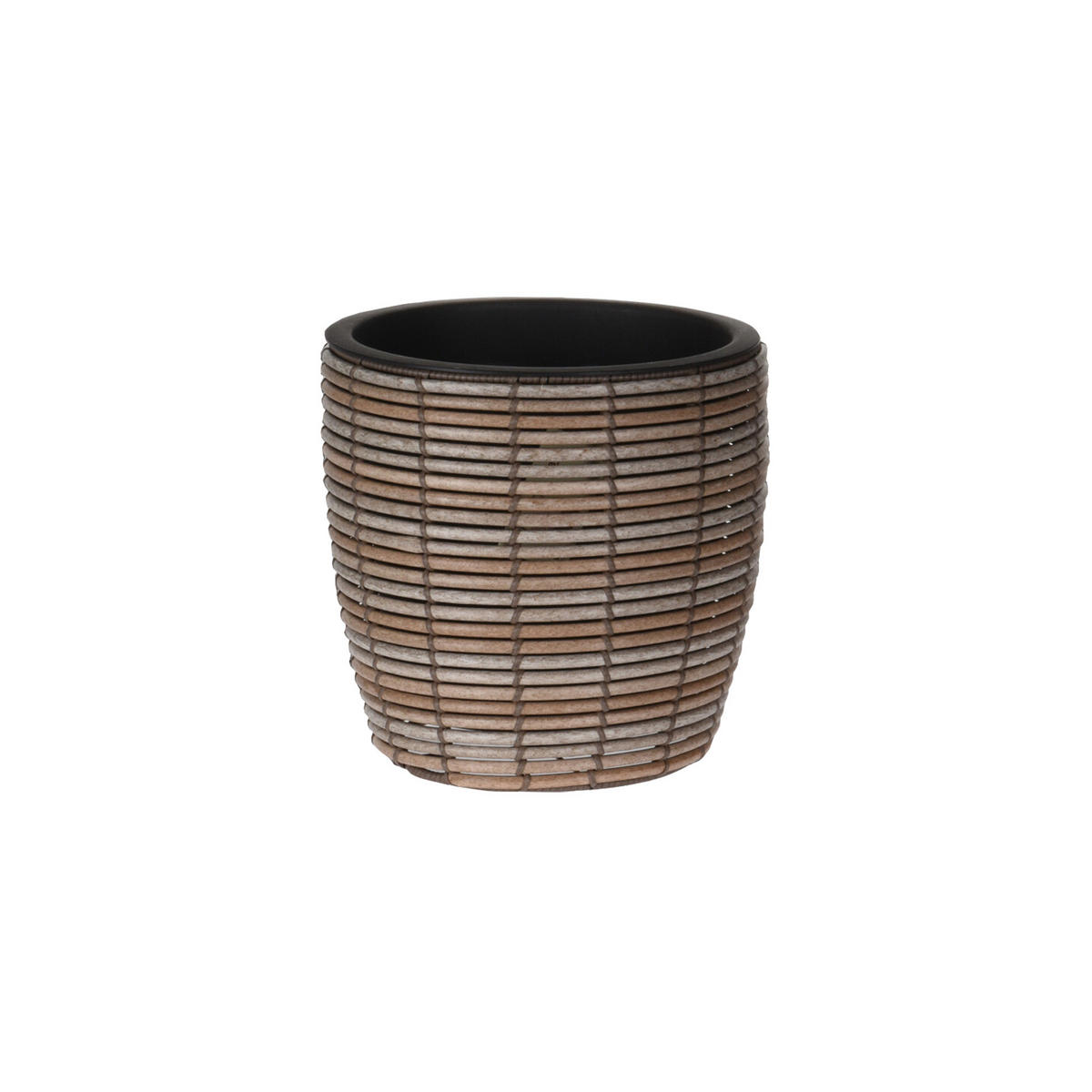 PFLANZGEFÄSS Braun 25/25/23 cm - Braun, Kunststoff (23cm) - Mobili Rebecca