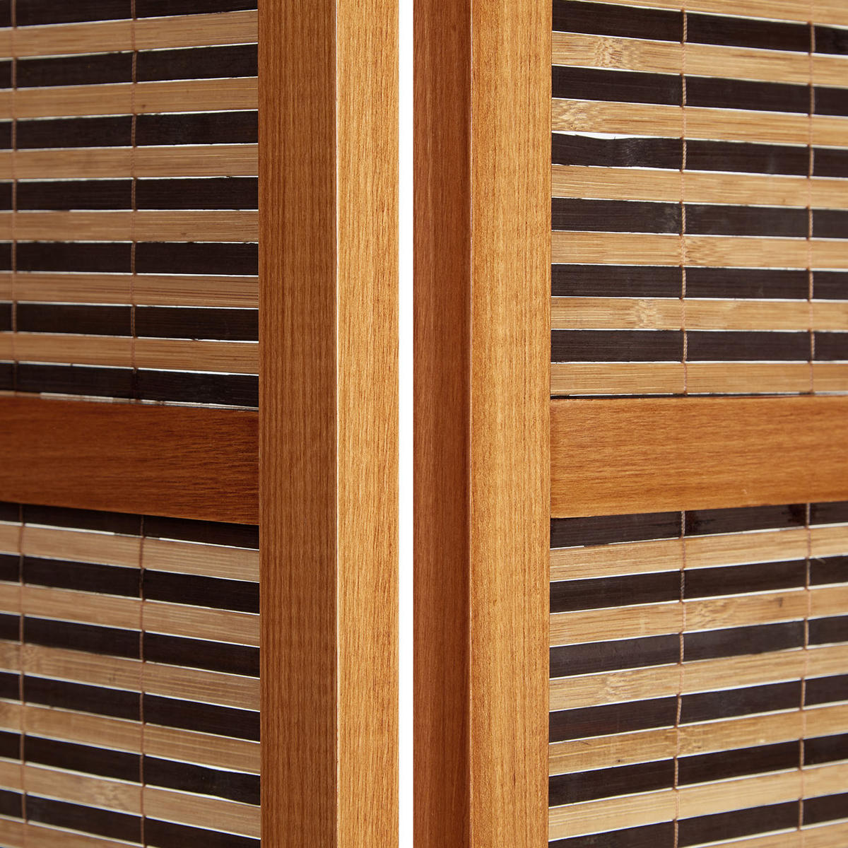 PARAVENT 4-tlg. 160/200 cm Braun Raumteiler - Braun, Holz (160/200/2cm) - Homestyle4u