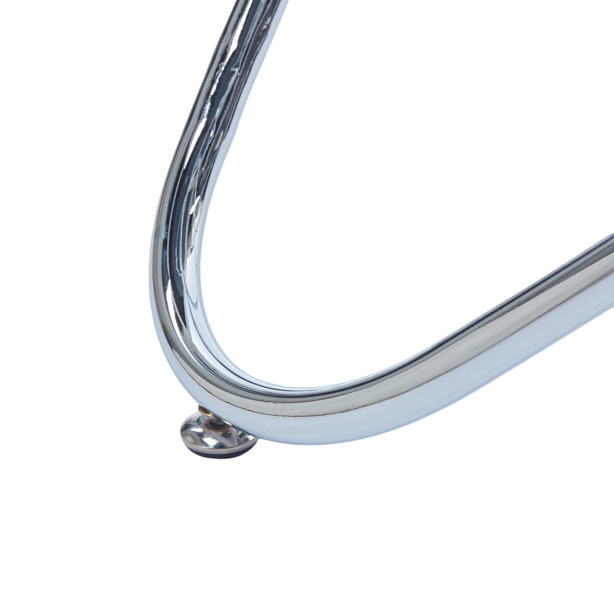 ESSTISCH Glas und Metall Chrome - Chromfarben, Metall (80/80/75cm) - Meubliv