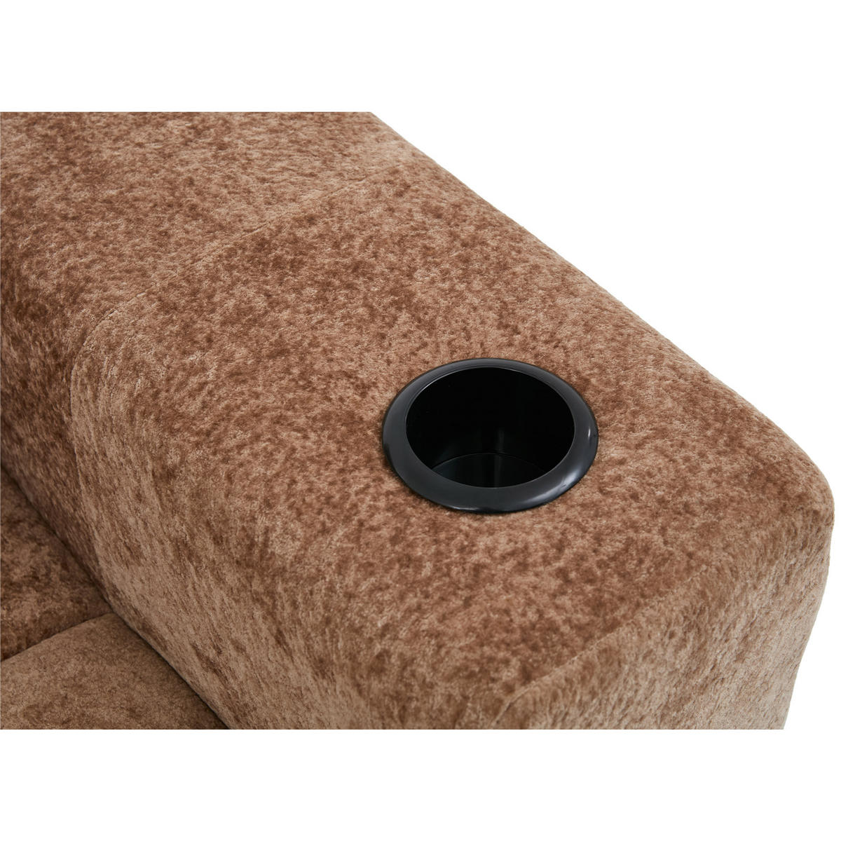 ECKSOFA DE-35203 mit 3 Kissen Grün - Hellbraun, Textil (163/258cm) - ComfortXL