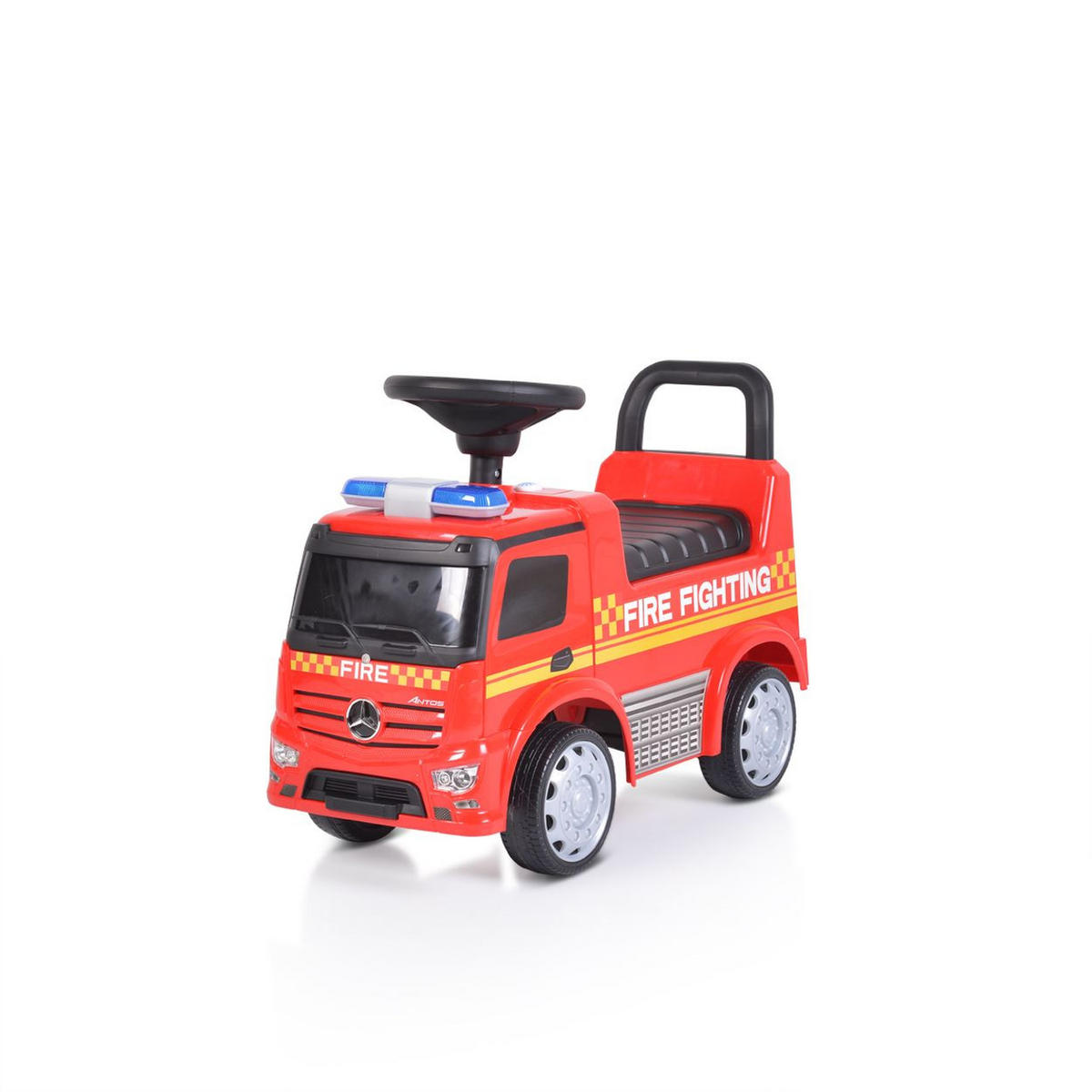 RUTSCHER Antos Mercedes-Benz rot Melodien, Sirenenlichter, Sound - Rot, Kunststoff (62.5/28.5/45cm) - Moni