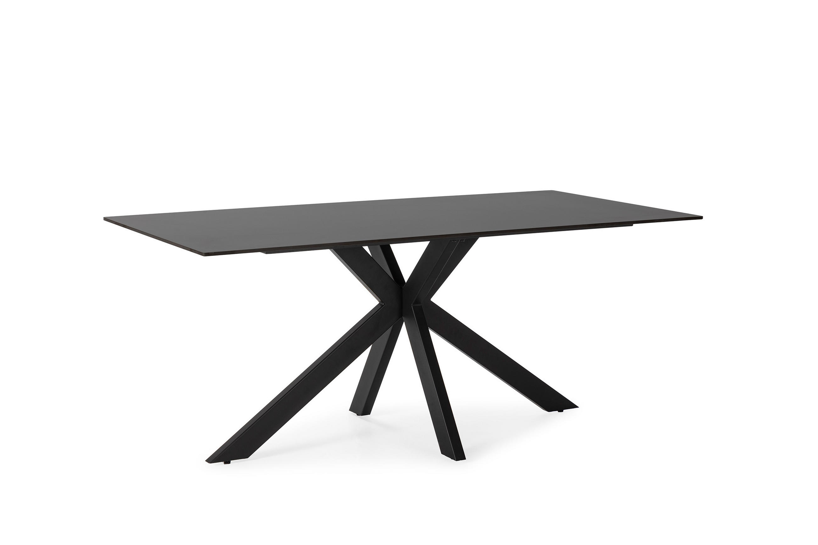 ESSTISCH Bimba Schwarz 180/90/76 cm - Schwarz, Keramik (180/90/76cm)