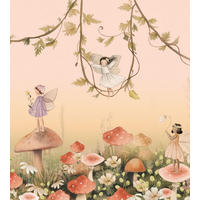 FOTOTAPETE Elfen 250 x 279 cm - Pink, Papier (250/279cm) - ESTAhome