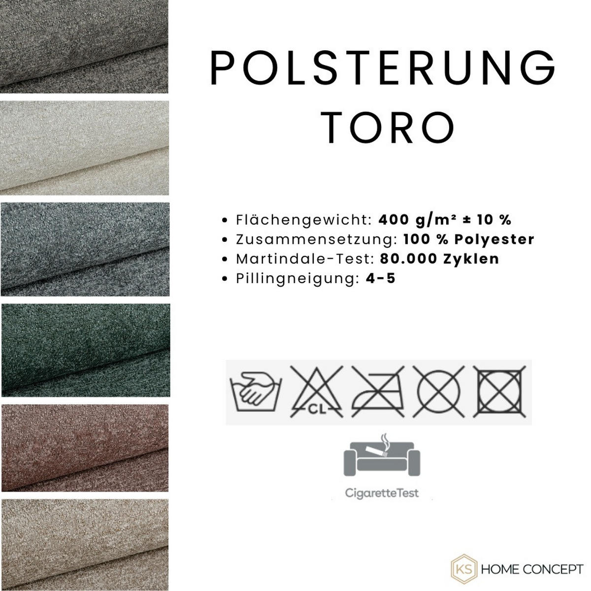 POLSTER-KINDERBETT LUKA 90x200 cm, links, mit Ausziehbett – Grau - Grau, Textil - KS Home Concept