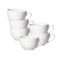 KAFFEETASSEN Volos weiß 220 ml 6er Set - Weiß, Keramik (0.22L) - Ritzenhoff Breker