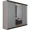 SCHIEBETÜRENSCHRANK MALANI - Weiß 200x205x59 cm - Weiß, Holzwerkstoff (200/205/59cm) - Kier Furniture