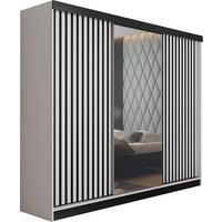 SCHIEBETÜRENSCHRANK MALANI - Weiß 200x205x59 cm - Weiß, Holzwerkstoff (200/205/59cm) - Kier Furniture