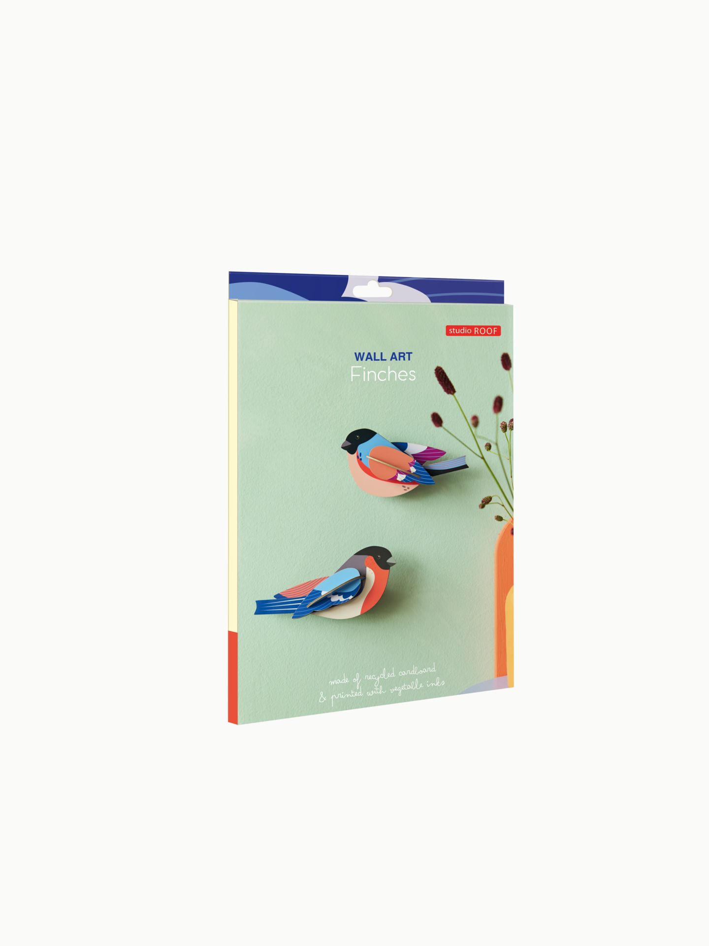 WANDDEKO Gimpel 4/7 cm - Multicolor, Wellpappe (4/7/15cm) - KUNSTLOFT