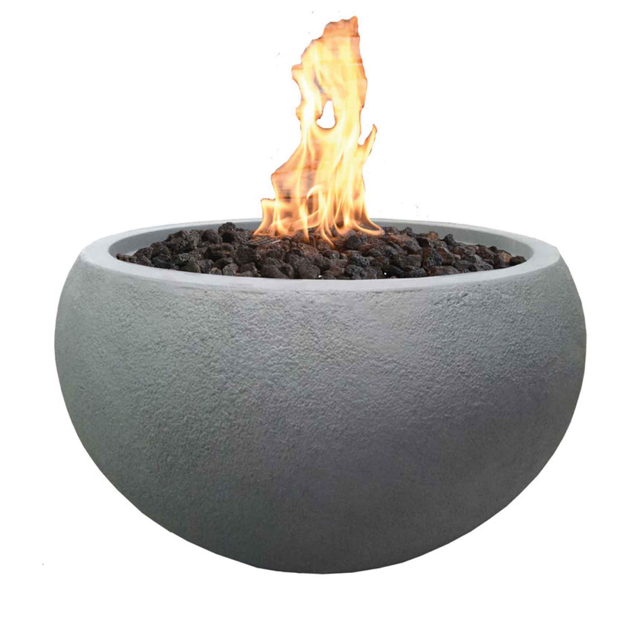 FEUERSTELLE Marra in Beton-Optik grau aus Faserbeton - Grau, Stein (74/52/74cm) - Elementi