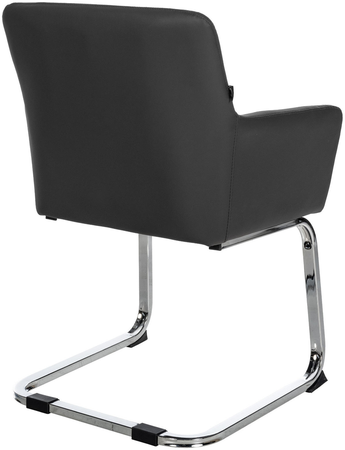 STUHL Pukki Kunstleder schwarz - Schwarz, Kunststoff (57/87/58cm) - TPFLiving