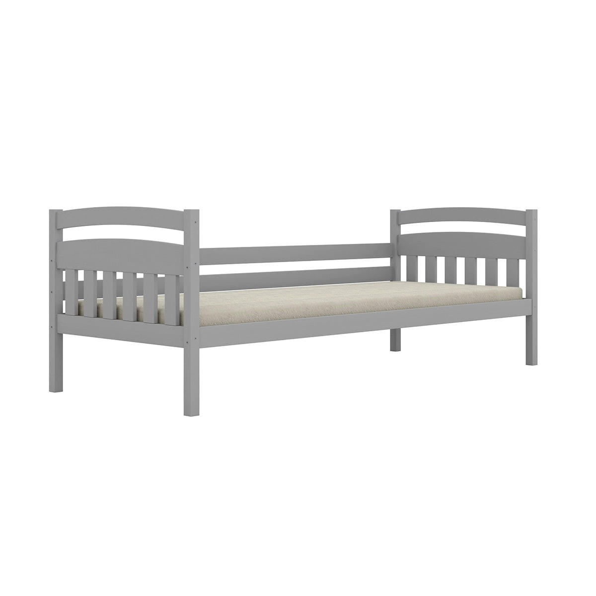 BETT 90/200 Tosia Grau - Grau, Holz (90/200cm) - Petits-meubles
