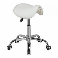 SATTELHOCKER höhenverstellbar mit 100 kg Belastbarkeit BEVANO, Weiß 60x60x60 cm - Silberfarben/Weiß, Kunststoff/Textil (60/60/60cm) - KADIMA DESIGN