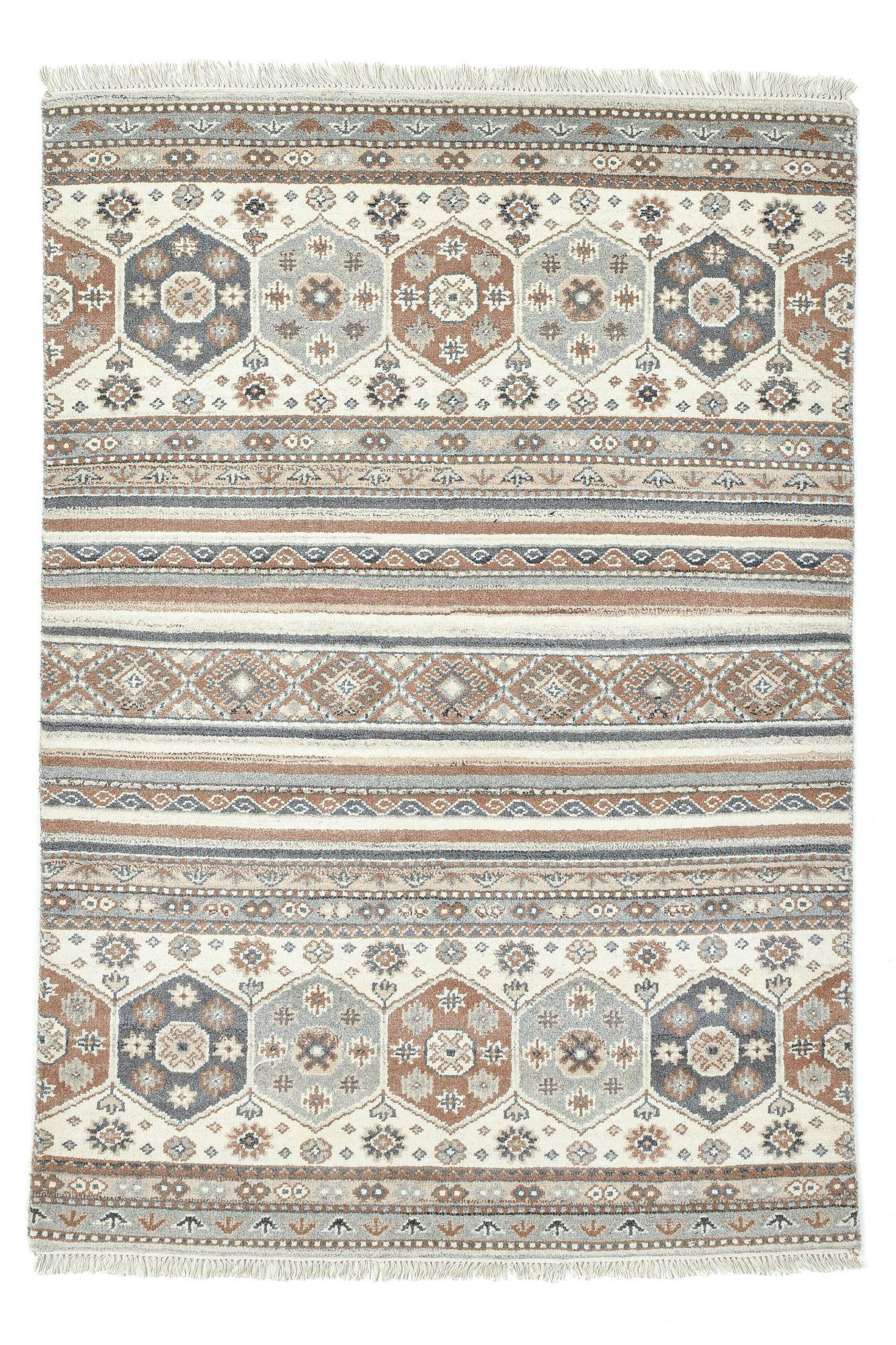 WOLLTEPPICH Imperial Schaal 170x240 cm - Naturfarben, Textil (170/240cm) - THEKO