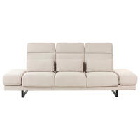 POHOVKA 3-místná Látka Béžová Ikast - béžová, textil (255/87/105cm) - Beliani