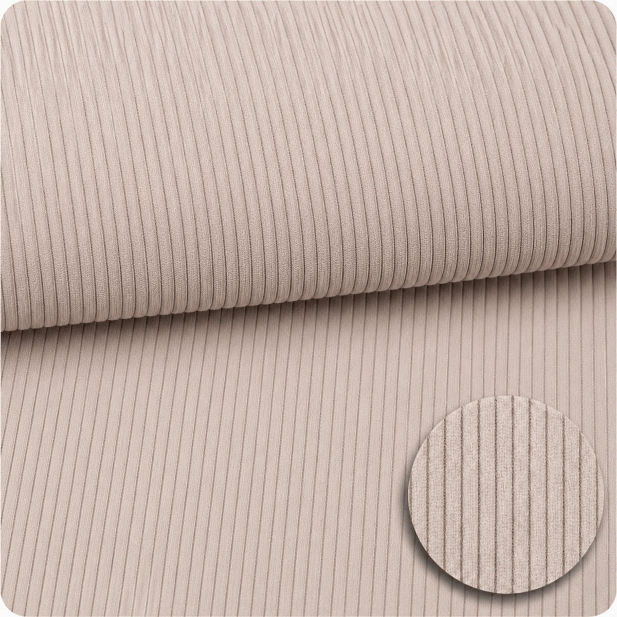 KINDERSESSEL Cordsamt Beige - Beige, Textil (80/24/80cm) - AngeLove