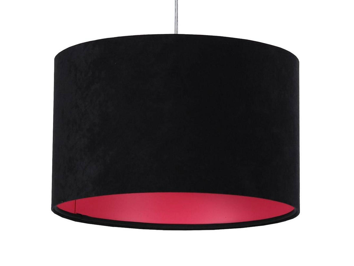 HÄNGELEUCHTE Rosa 30/20 cm - Pink/Schwarz, Kunststoff (30/0.45/20cm) - ONZENO