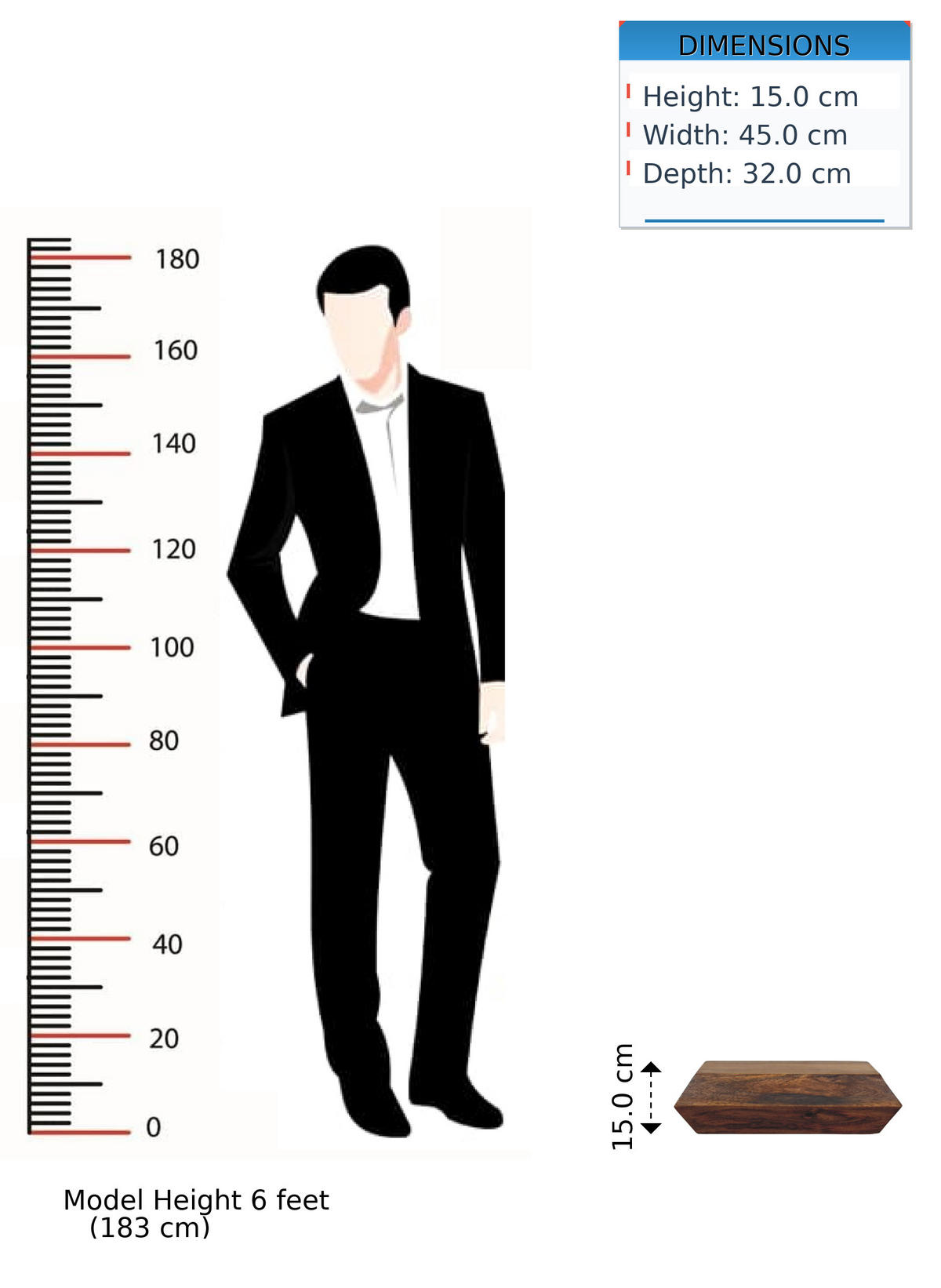 NACHTTISCH mit Golden-Teak-Finish, 1 Schublade, braun - Braun, Holz (45/15/32cm) - Artisan Furniture