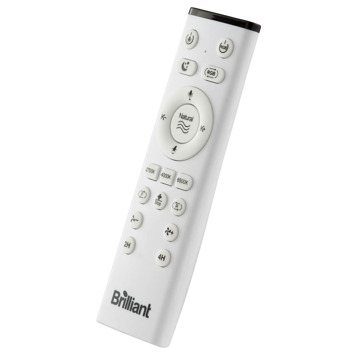 LED DECKENLEUCHTE Fanora Schwarz 46/46/15,4 cm - Schwarz, Kunststoff (46/46/15.4cm) - Brilliant