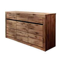 SIDEBOARD Wildeiche / Zerreiche 150x43x80 natur geölt MONTREUX #151 - Braun, Holz (150/80/43cm) - Massivmoebel24