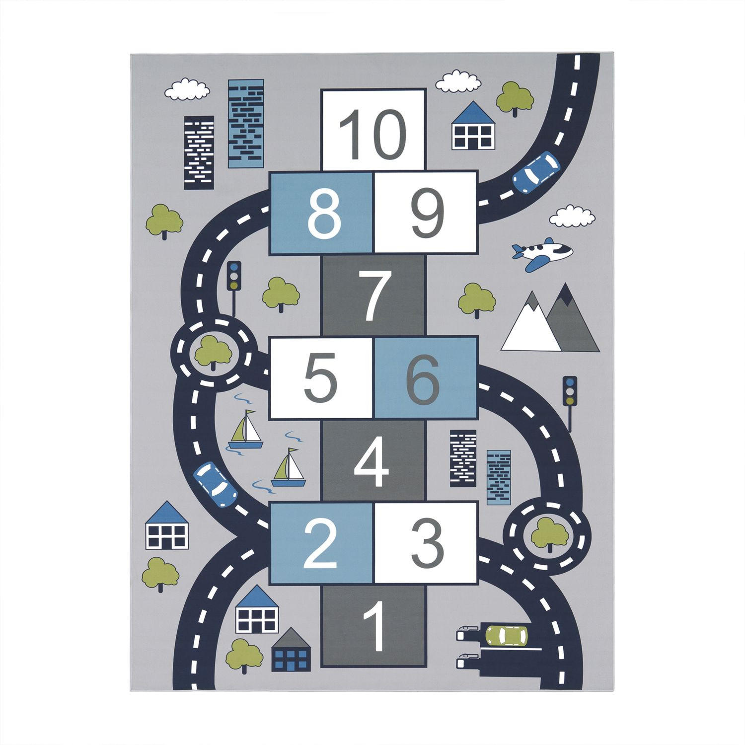 KINDERTEPPICH Grau 240 x 340 cm - Grau, Kunststoff (240/340cm) - TT Home