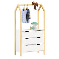 KOMMODE AMIRA - Naturfarben/Weiß, Holz (83/152/41cm) - IDIMEX
