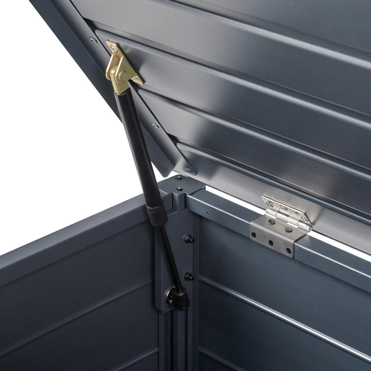 ÚLOŽNÝ BOX Šedý Campalto - šedá, kov (123/60/60cm) - Beliani