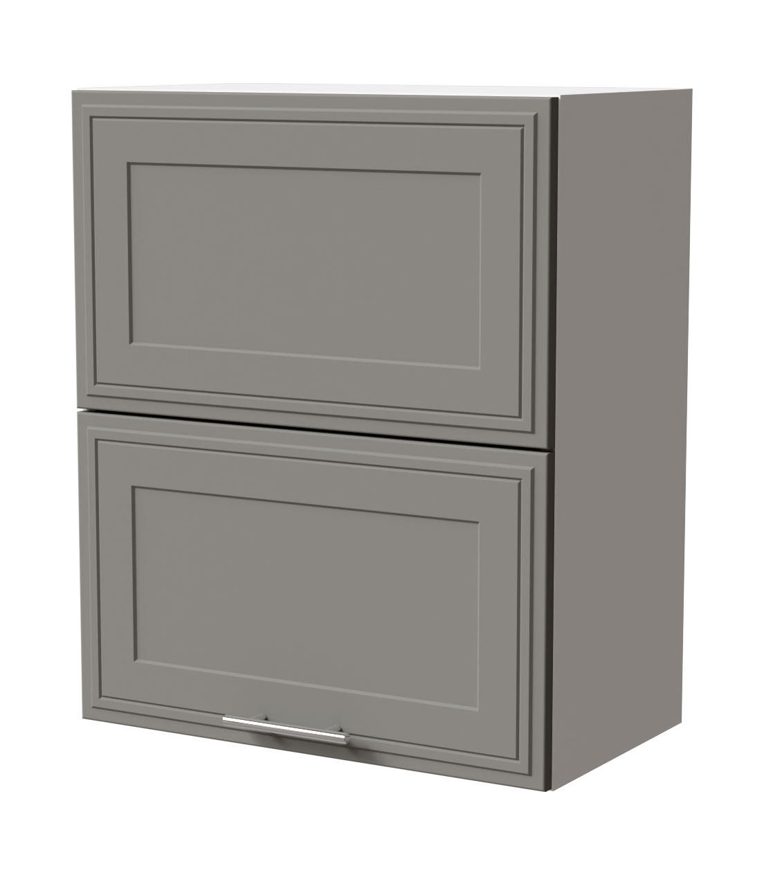 KLAPPHÄNGESCHRANK Salo W8B/60-AV Weiß / Dust Grey Matt 60 / 32,5 / 72cm - Weiß/Grau, Holz/Holzwerkstoff (60/72/32.5cm) - Feldmann-Wohnen