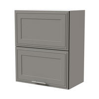 KLAPPHÄNGESCHRANK Salo W8B/60-AV Weiß / Dust Grey Matt 60 / 32,5 / 72cm - Weiß/Grau, Holz/Holzwerkstoff (60/72/32.5cm) - Feldmann-Wohnen