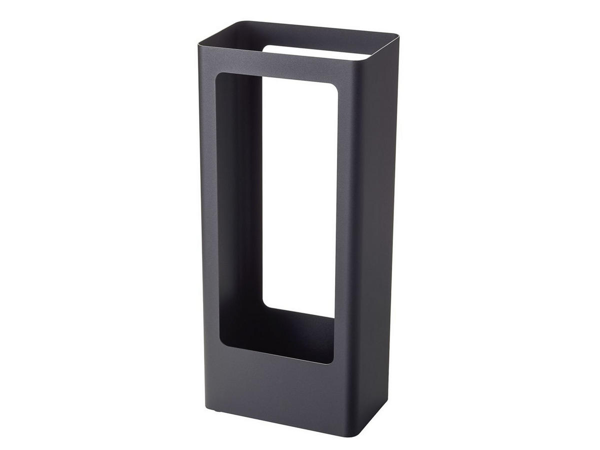 SCHIRMSTÄNDER Tower schwarz 12/22/50 cm - Schwarz, Metall (22/44/12cm) - Yamazaki