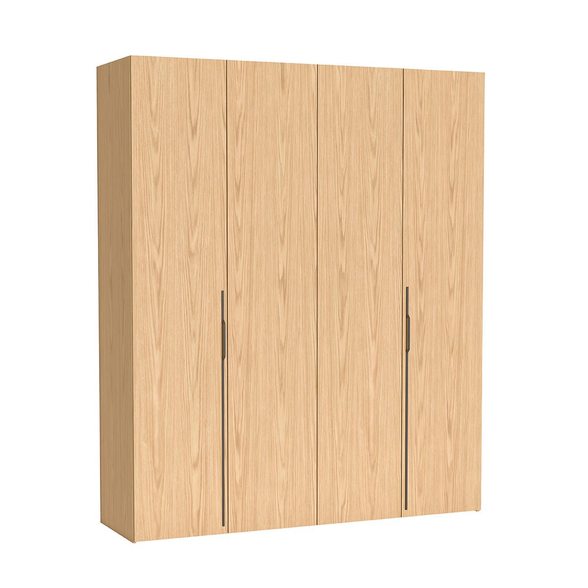 DREHTÜRENSCHRANK ANCONA 200/240/58cm 4-türig Eichefarben - Eichefarben, Holzwerkstoff (200/240/58cm) - MASSENO
