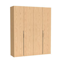 DREHTÜRENSCHRANK ANCONA 200/240/58cm 4-türig Eichefarben - Eichefarben, Holzwerkstoff (200/240/58cm) - MASSENO