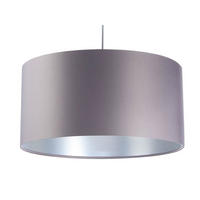 HÄNGELEUCHTE Grau 60/30 cm - Silberfarben/Grau, Kunststoff (60/1.1/30cm) - ONZENO