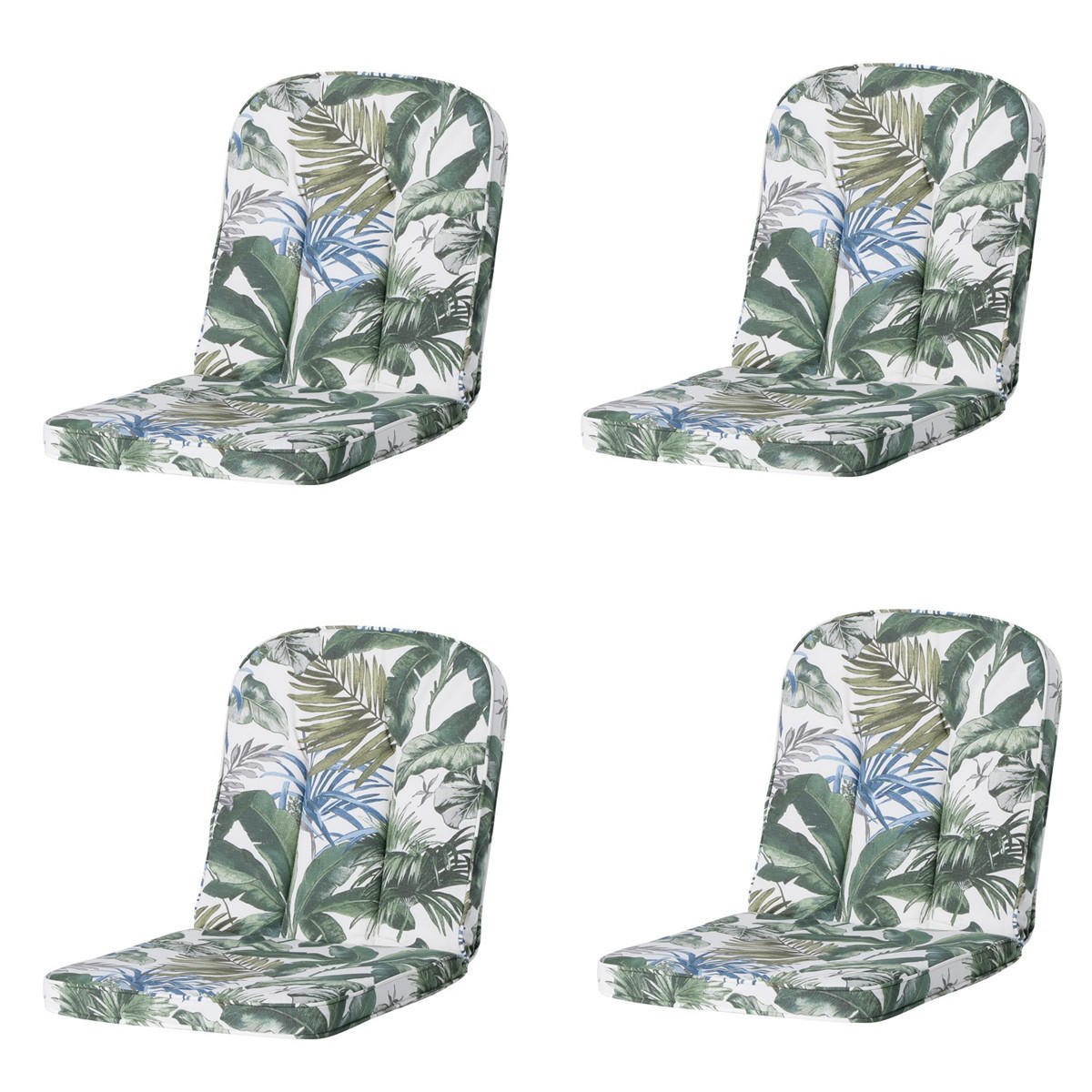 GARTENSTUHLKISSEN Bliss 94/48 cm 4er-Set - Blau, Textil (48/5/94cm) - Madison