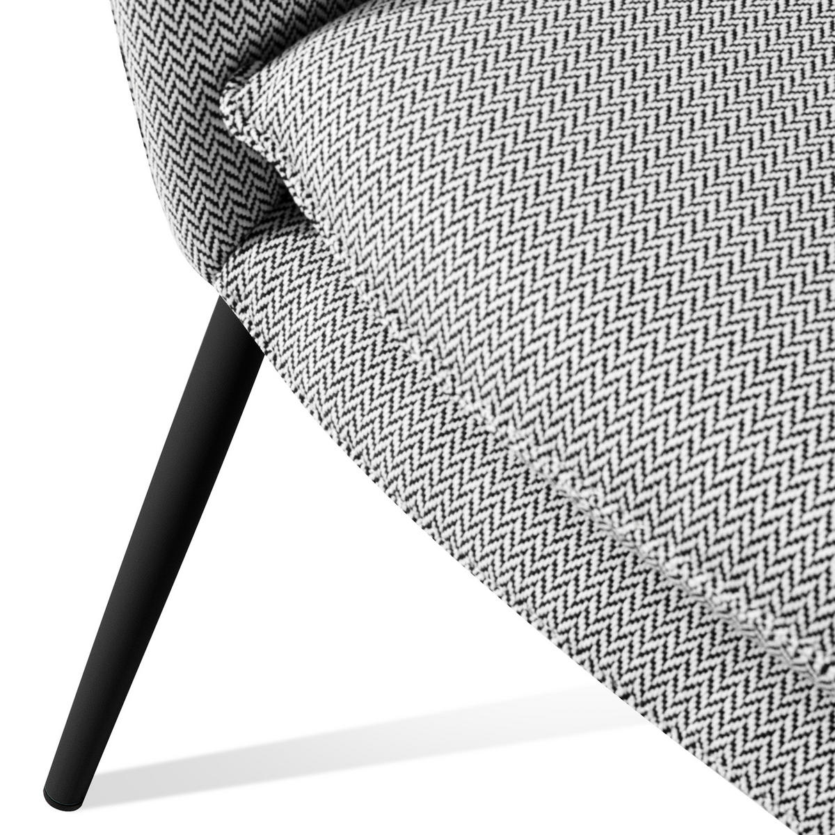 GARTENMÖBELSET SOLIS Gartenlounge-Set, weiß/schwarz - Weiß, Textil/Metall - KONSIMO®