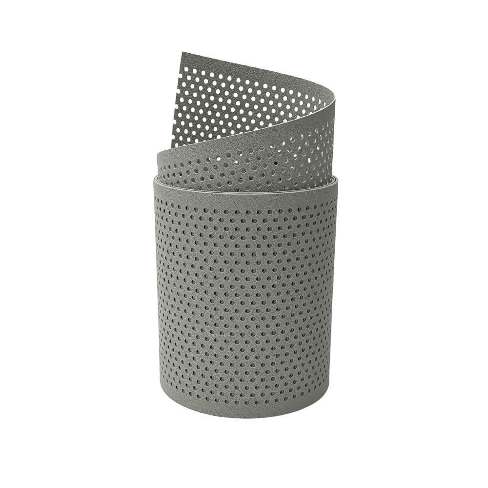 SICHTSCHUTZSTREIFEN PP Premium Gelocht 20 Prozent Streifen Steingrau 2,55m - Graubraun, Kunststoff (255/19cm) - ZAUN|ZU