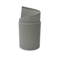 SICHTSCHUTZSTREIFEN PP Premium Gelocht 20 Prozent Streifen Steingrau 2,55m - Graubraun, Kunststoff (255/19cm) - ZAUN|ZU