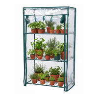 BALKONGEWÄCHSHAUS - Multicolor, Kunststoff/Metall (46/80/24cm) - Relaxdays