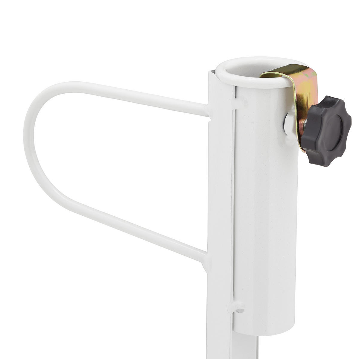 TRÁVNY bodec - biela, kov/plast (20/42/5cm) - Relaxdays