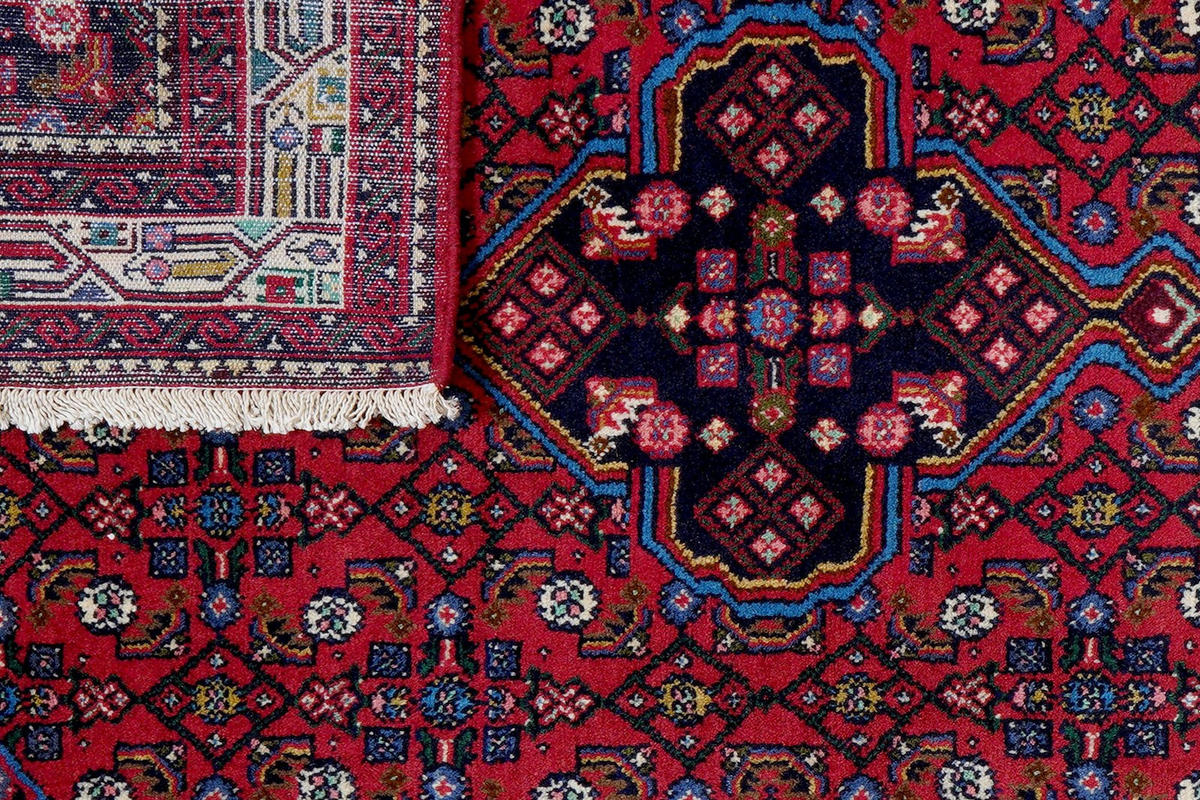 ORIENTTEPPICH handgeknüpft Assadabad Rot 163/113 cm Schurwolle - Rot, Textil (113/163cm) - Looma